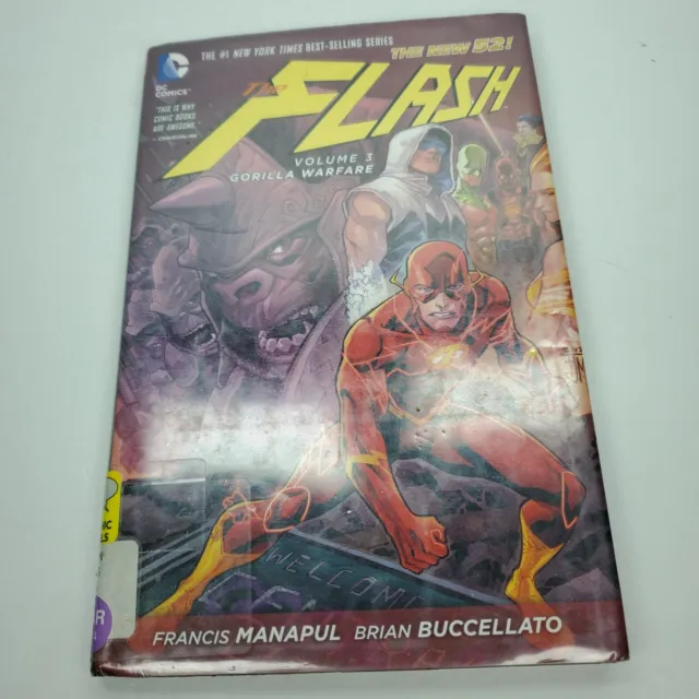 The Flash Vol. 3: Gorilla Warfare (The New 52) - Hardcover - Ex Library -Manapul