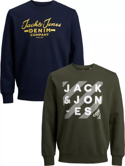 JACK & JONES - in Übergröße / PlusSize Herren Sweatshirt  - JJHERO SWEAT CREW