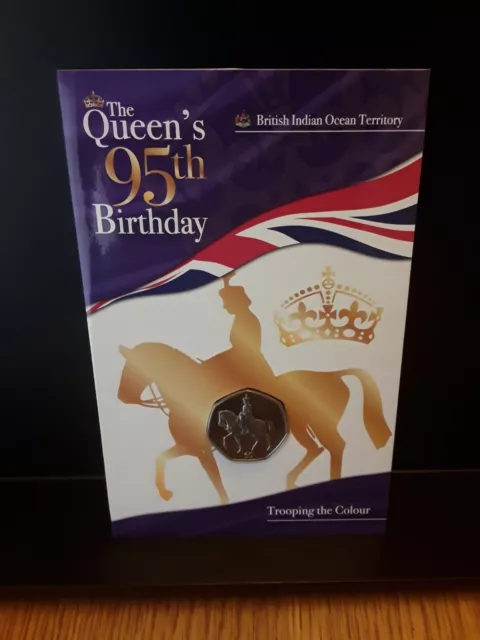 British Indian Ocean territory 50p 2021 Trooping the Colour in blister pack