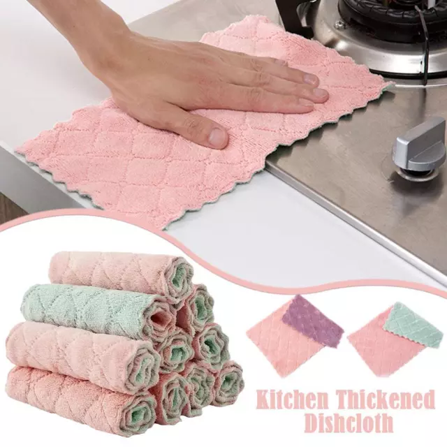 Kitchen daily dish towel dish cloth kitchen rag non-stick UK oil cloth J9Z6-