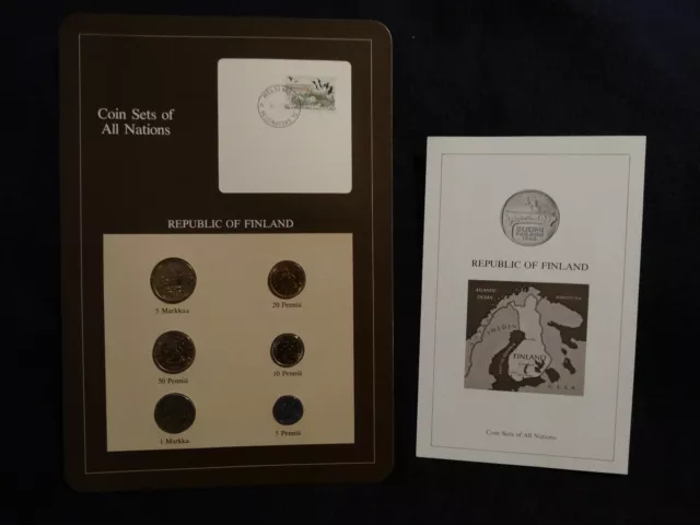 Franklin Mint: Republic of Finland Coin Sets of All Nations 1982/83/84 w/Card
