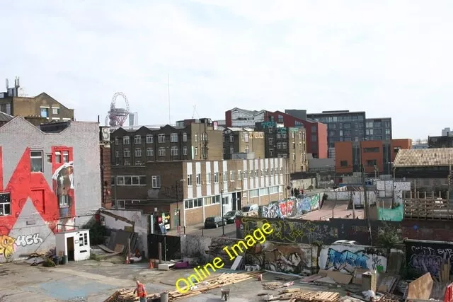 Photo 6x4 View from Hackney Wick station Stratford/TQ3884 What was once  c2014