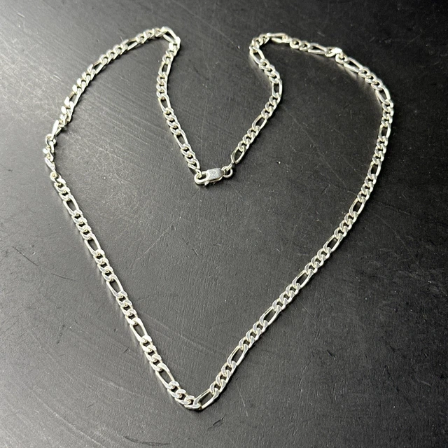 Collier Chaîne En Argent Massif 925 - Maille Art Nouveau, Simple Et élégant
