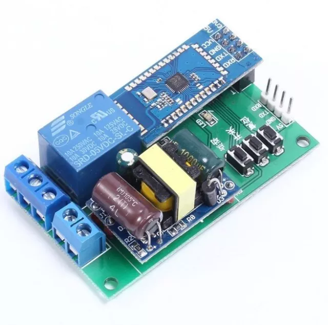 DC 5V Bluetooth Control Relay Module 1-Channel TTL Serial Port Cycle Timier U8