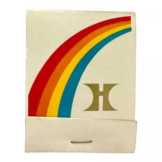 Vintage RAINBOW HILTON HOTELS Full Matchbook UNIVERSAL MATCH Unused Matches