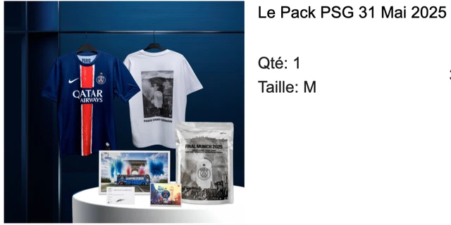 Coffret Collector PSG Nike 31 Mai 2025 - Édition Limitée 444/500, Taille XL Pour Homme
