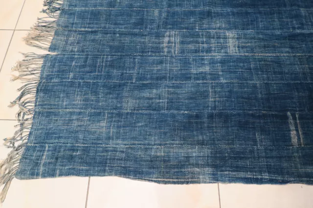 Altes Wickeltuch für Frauen Baumwolle Mossi GC01 Indigo Old Cloth Tissu Afrozip 2