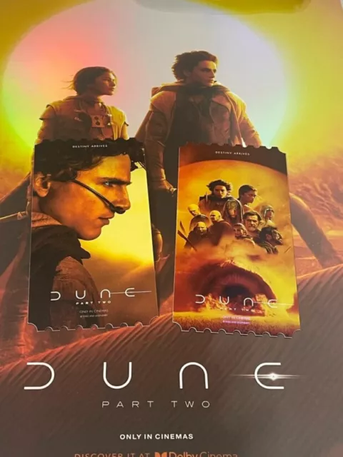 DUNE Part 2 Korea Mega Box Original Film Cinema Limited Movie Theater Ticket