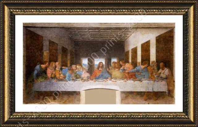 The Last Supper by Leonardo Da Vinci | Framed canvas | Wall art painting HD