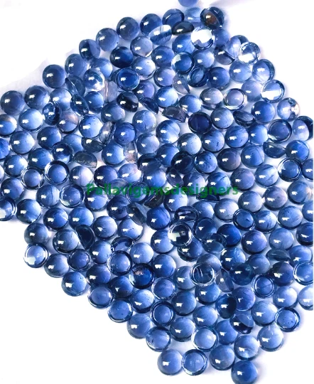 AAA naturel Iolite 3mm rond Cabochon bijoux en vrac pierres précieuses...
