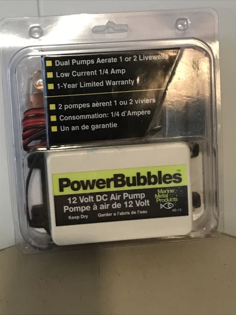 Marine Metal B15 12V Aeration System Power Bubbles