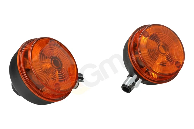 Simson Blinker rund hinten mit E-Prüfzeichen für S50 S51 MZ inkl. Glühbirnen