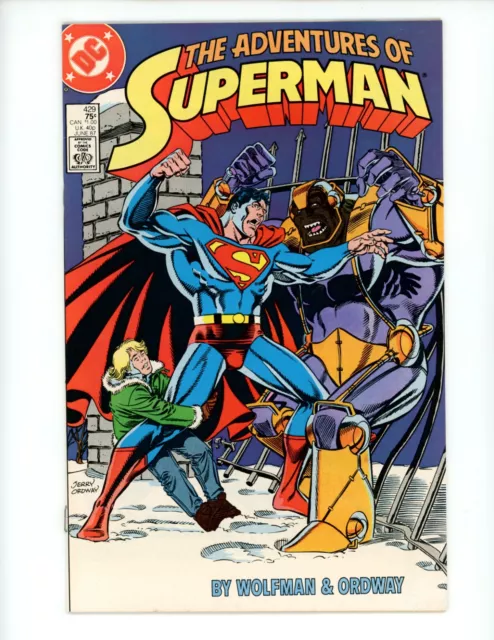 Adventures of Superman #429 Comic Book 1987 VF/NM Jerry Ordway DC