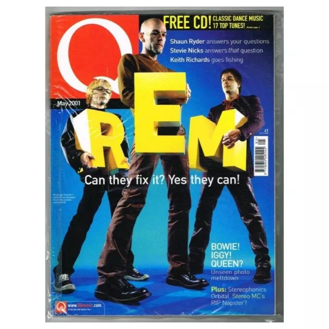 Q Magazine No.176 May 2001 mbox1246 REM - Bowie - Iggy!