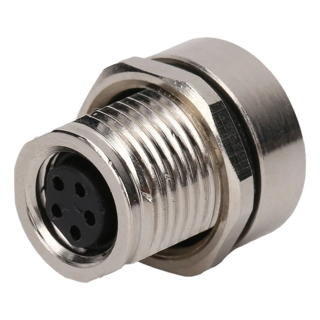 Socket M8FS5 Montato Sul Pannello M8 IP67 Connettore 5pin Adattatore Connettore