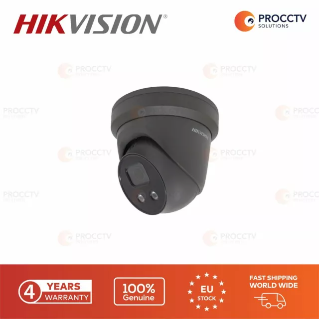 Hikvision Tourelle Caméra DS-2CD2346G2-IU (Noir) F4,4 Mp, Ir 30m, Poe, Original