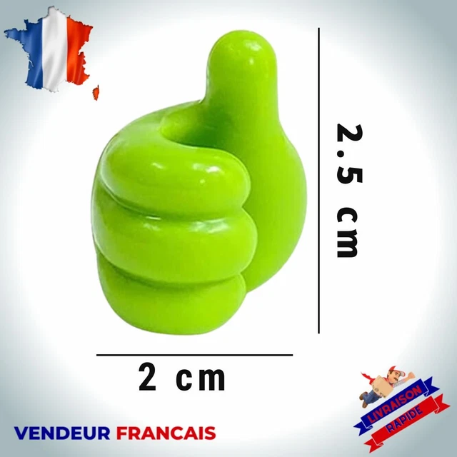 MEISO Lot De 2 Supports Muraux Main Pour Balles - Sans Perçage Basketball Football Savon