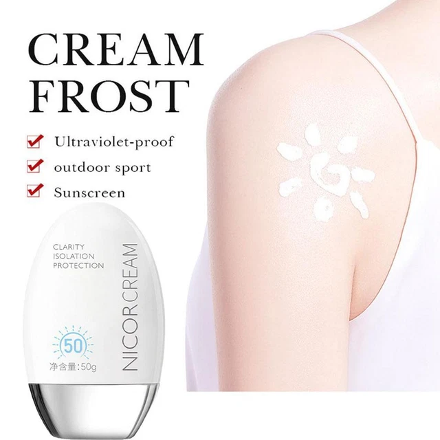 50ml Protector Solar Crema Spf50 Pa Aislamiento Facial y Corporal Nuevos Protectores Solares V9W2