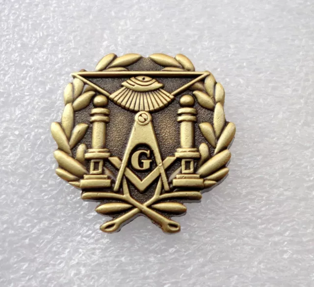 Freemason Masonic pin badge Geometry Square Compass Altar All Seeing Eye #296