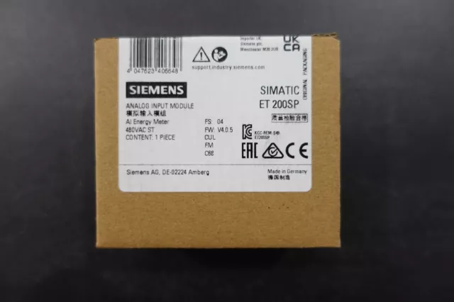 Siemens 6ES7134-6PA20-0BD0 - SIMATIC ET 200SP, Analog Input Module-