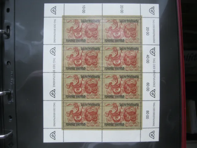 Österreich Briefmarken Kleinbogen Tag der Briefmarke 1991 Mi.Nr. 2032 postfrisch