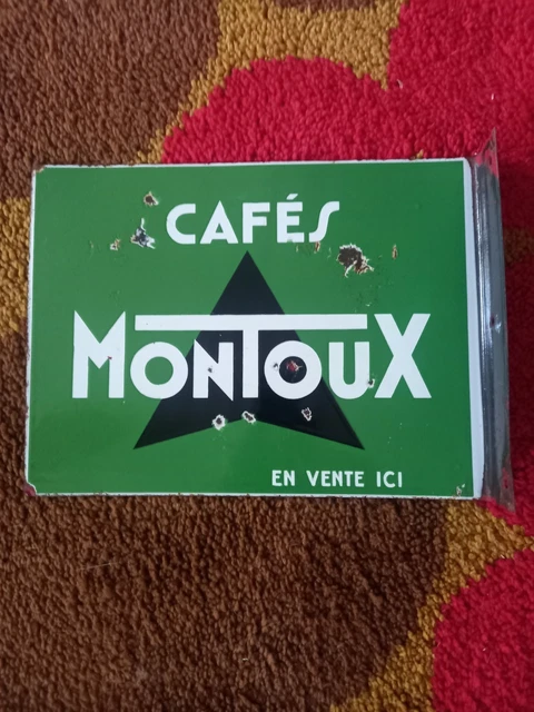 Plaque émaillée Publicitaire – CAFÉ DE L'ÉLÉPHANT NOIR – Métal – Neuf