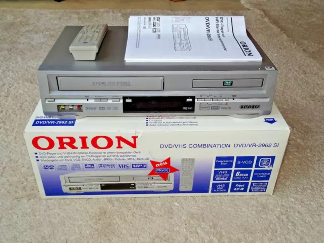 Orion DVD/VR-2962 SI DVD-Player / VHS-Videorecorder in OVP, 2 Jahre Garantie