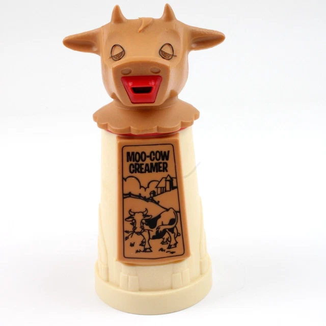 Moo-Cow coffee tea creamer cow head vintage Whirley Indus. 6.25"