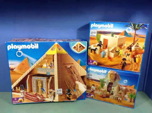 Playmobil Pyramide Sphinx et Pharaon d'Egypte Set 4240 (Unboxing) 