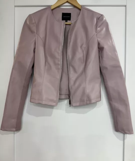 PORTMANS CROPPED LEATHER Jacket Size 10 20.00 PicClick AU
