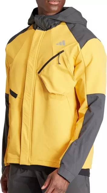 adidas Mens Ultimate Conquer The Elements COLD.RDY Running Jacket - Yellow