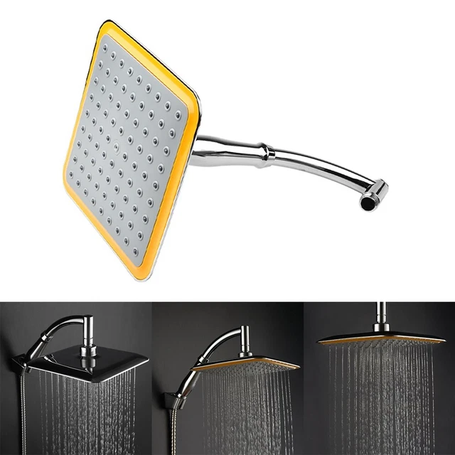 Grand Douche Tête Extension G1/2 Connecteur Averse Argent Accessoires
