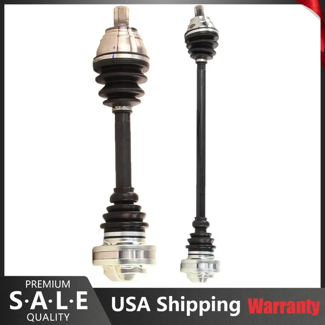 Front Left & Right Pair CV Axle Joint Shaft For 2009-2013 Audi A3 Quattro 2.0L