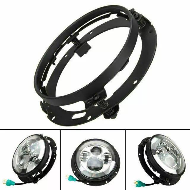 Montagering Zoll 7" Touring LED Für Scheinwerfer 91-2013 Halter DE STOCK##