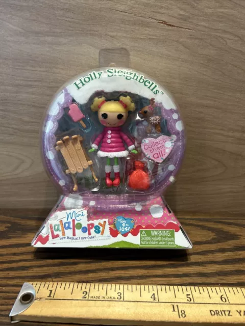 *HOLLY SLEIGHBELLS* Mini LALALOOPSY 3" Doll #4 of Series 10 SEALED & UNUSED!