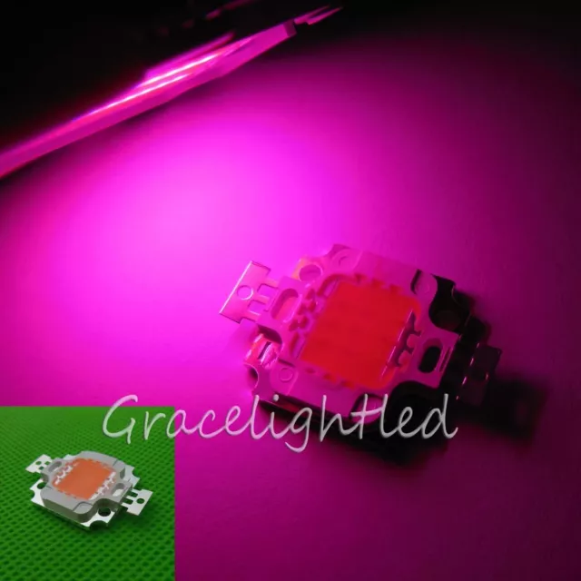 New 10W full spectrum led grow chip 380nm~840nm for MJ plant grow/bloom light