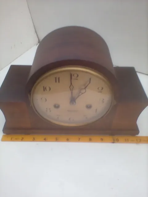 Antique/Vintage Chiming Mantel Clock In Full Working Order 1931