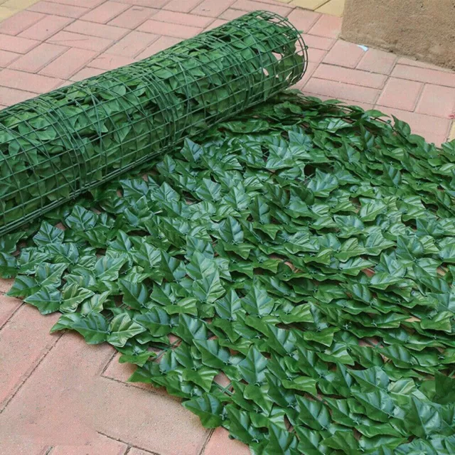 UK Artificial Ivy Leaf Screening Trellis Hedge Garden Fence Wall Balcony Privacy