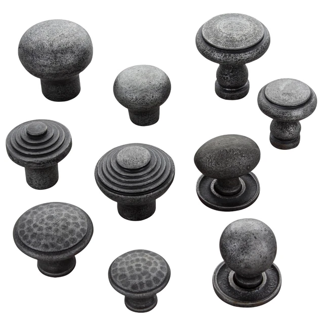 Round, Loop, Ringed Pewter Cabinet Cupboard Kitchen Wardrobe Drawer Door Knobs