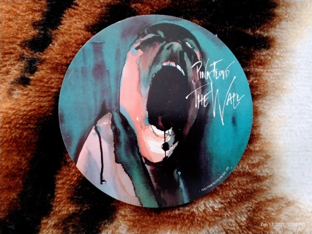 Vintage Official Licensed Sticker decal Pink Floyd The Wall The Scream 1982