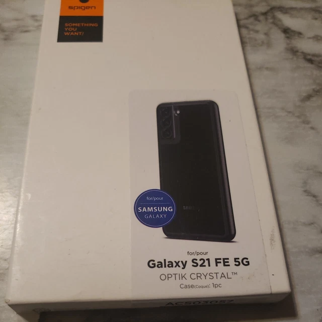 For Samsung Galaxy S21 FE Case | Spigen [ Optik Crystal ] Ultra Slim Clear Cover