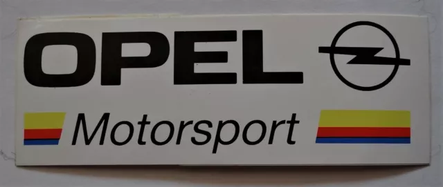 Werbe-Aufkleber Opel Motorsport Logo Blitz Rallye Oldtimer 80er