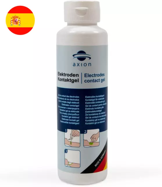 Gel de contacto 250g. axion. Mejora conductividad de los electrodos TENS y EMS