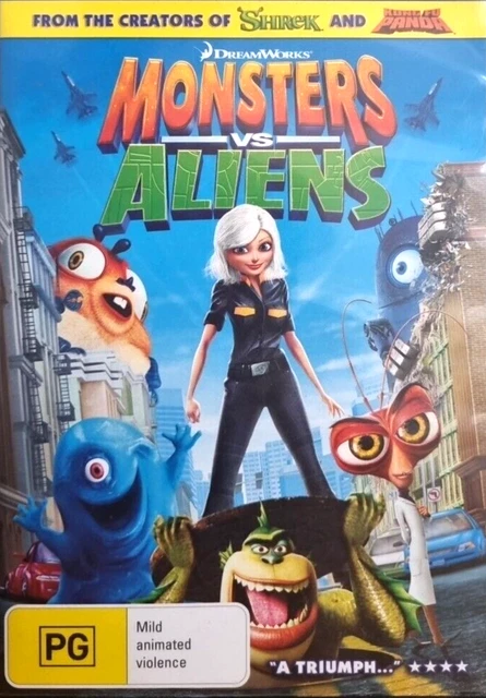 MONSTERS VS ALIENS (DVD, 2009) DreamWorks, Region 4 PAL - VGC £2.63