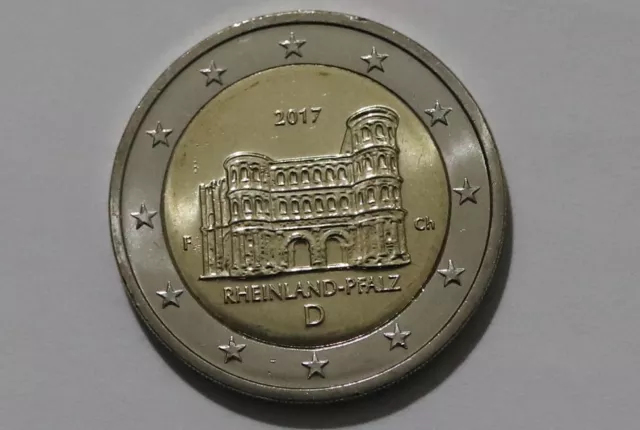 DEUTSCHLAND/GERMANY € 2 Euro 2017 'Rheinland-Pfalz - Porta Nigra' F B41 YF10