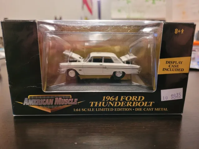 Ertl Collectibles American Muscle 1964 Ford Thunderbolt, display case 32654
