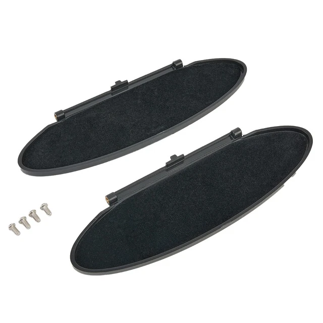 2 X Replacement-Sunvisor-Vanity Mirror-Cover Black For Porsche 911, 996, 997