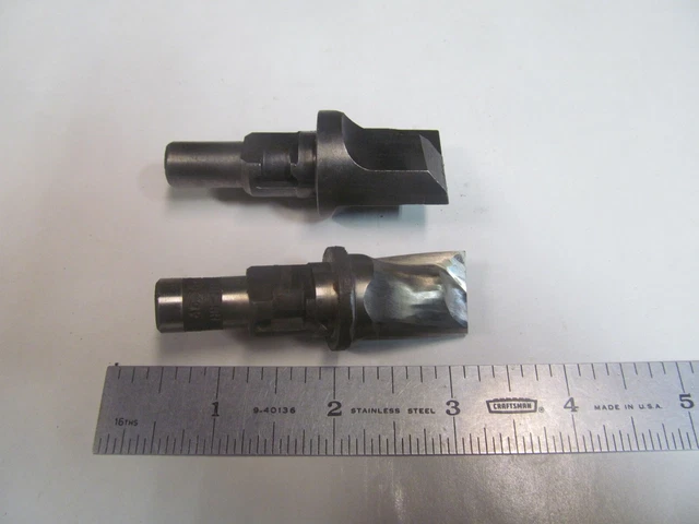 2 - New Usa Made Eclipse Twist Lock 1" & 3/4" Counter Bore & Facer Hhs-Carbided