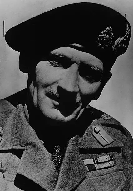 Field Marshal General Bernard Law Montgomery, RA, commanded the 8t- Old Photo