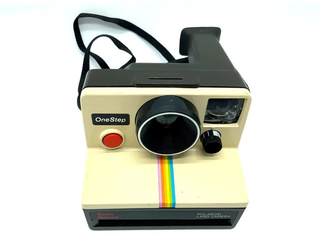 Appareil Photo Instantané Vintage Polaroid 600 One Step Close Up - Avec étui Cuir